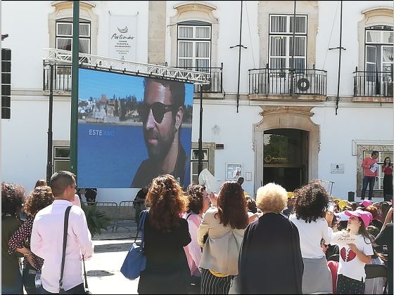 P3.91 Tampilan LED Penyewaan Luar Ruang Di Portugal
