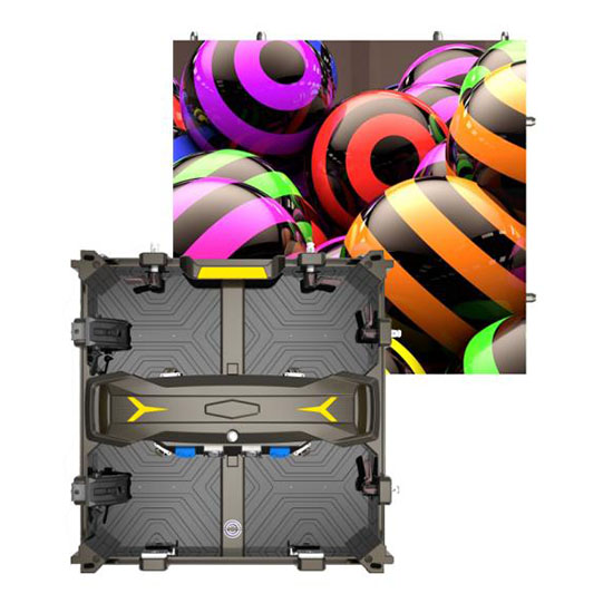 Seri LDR Kurva Penyewaan Dalam Ruangan yang Hemat Biaya Layar LED 500x500mm Panel Penyewaan Aluminium Die Casting Dengan Lampu LED dan Desain Perlindungan Modul LED